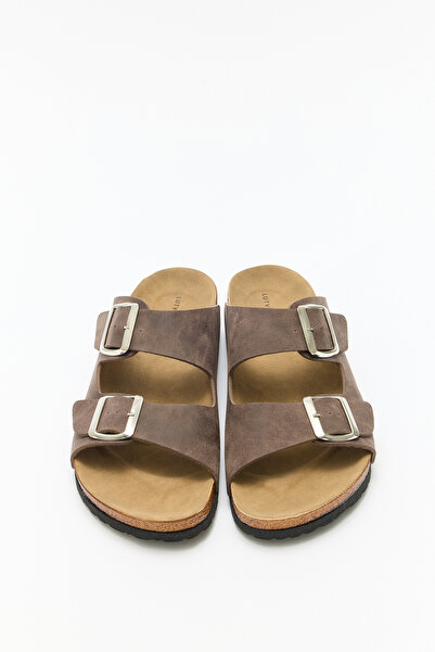 LUTVELIZADE Παντόφλες 2603 - Γυναικείες παντόφλες από σουέντ με διπλό λουράκι...