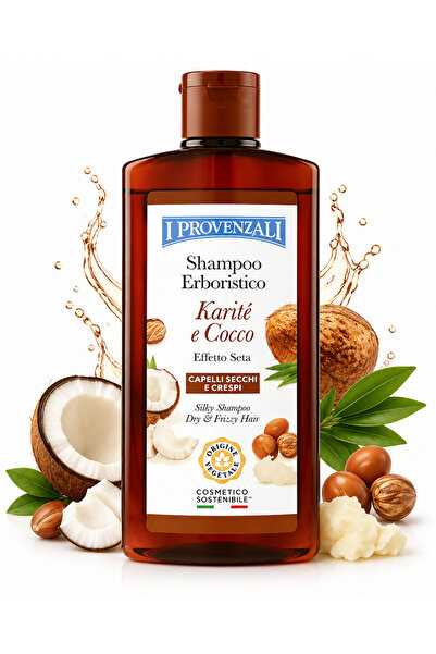 I Provenzali Σαμπουάν Καριτέ & Κόκο 250 ml – Σαμπουάν για Μεταξένια Υφή για Ξ...