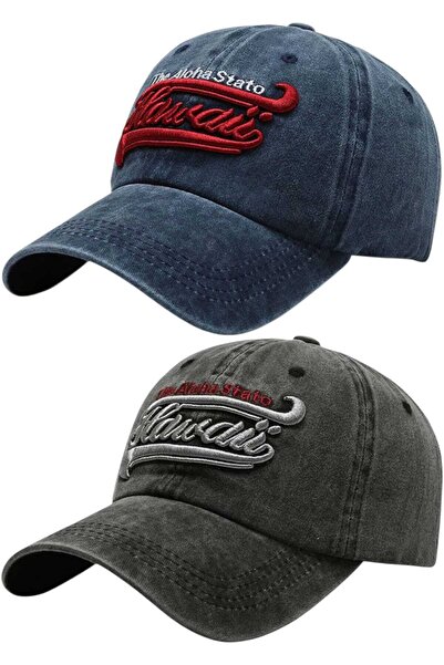 Uniquetrenders Unisex Vintage Κεντημένο Χαβανέζικο Ρυθμιζόμενο Καπέλο Μπέιζμπ...