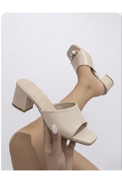 luuq shoes Γυναικείες παντόφλες με τακούνι BİSSA