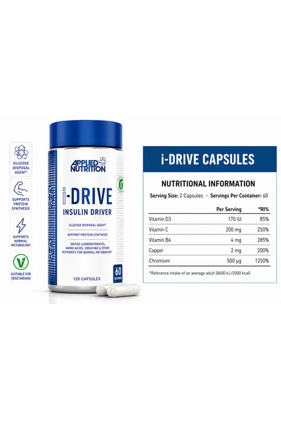 GRANDE SPORTS Applied Nutrition iDrive, 120 Capsules