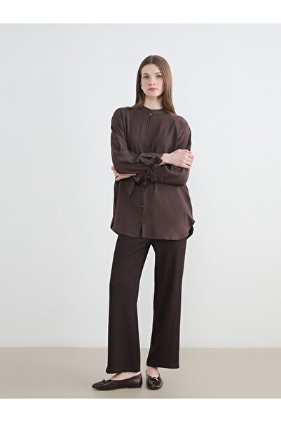 LC Waikiki Textured Women's Trousers with Waist Cord from Uzg Store for Style...