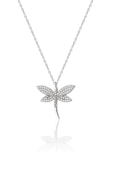 Zanaatsilver 925 Ayar Gümüş Zirkon Taşlı Yusufçuk Kolye