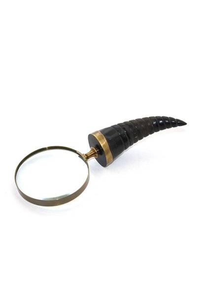 ALVERA COLLECTION Horn Brass Magnifying Glass 21252