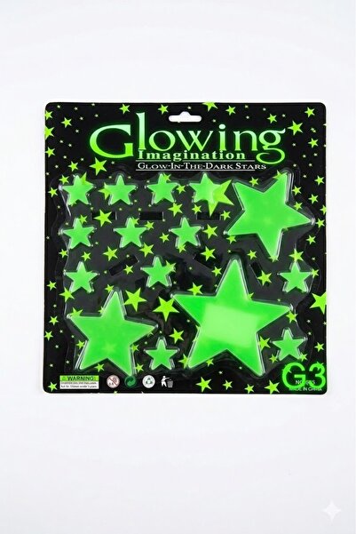 BGA Glowing Glow-In-The-Dark Phosphorescent Star Set