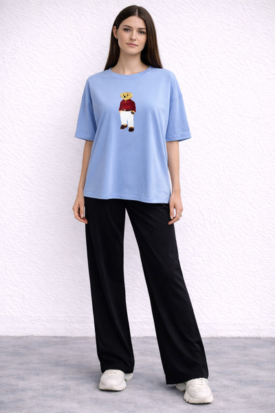 ZAVIXO UNISEX Oversize T-shirt με στάμπα, 100% βαμβακερό ύφασμα που αναπνέει