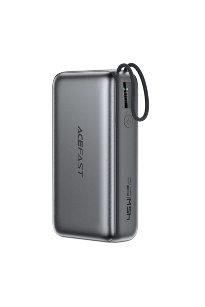Acefast - Power Bank (M34) - with Telescopic Cable, Type-C, Fast Charge, PD45...