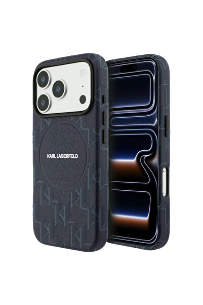 OEM Husa pentru iPhone 17 Pro, Karl Lagerfeld, Protectie, albastru