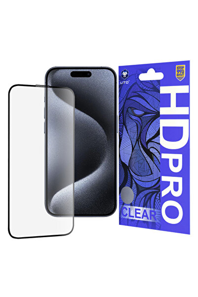 OEM Защитно фолио за iPhone 15 Pro, Lito, черно