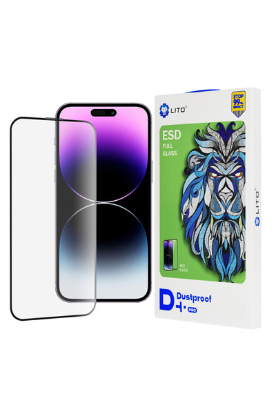 Lito Protective film for iPhone 14 Pro Max, Transparent; Shockproof; Full Glu...