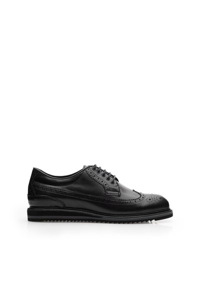 UrbanShoes Pantofi casual bărbați din piele naturală, Leofex - 846-1 Negru Box
