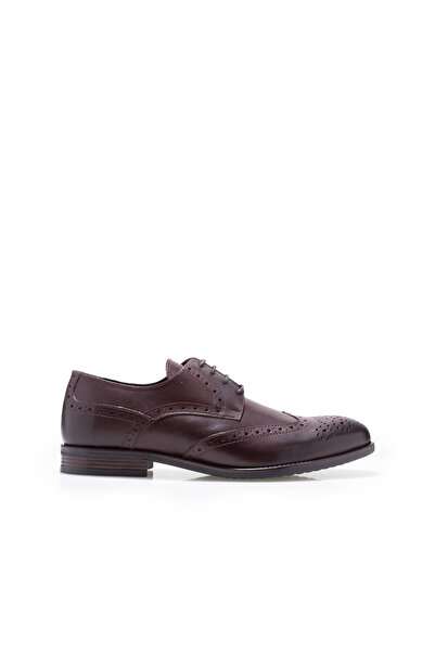 UrbanShoes Pantofi eleganţi bărbaţi din piele naturală, Leofex - 655 Red Wood...