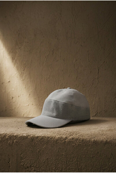 OnMyHead Unisex Sports Mesh Mercerized Καπέλο τένις Καλοκαιρινό Γκρι