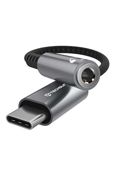 Techsuit Adaptor cablu premium SonicPiX (AC14) - Type-C la mufă jack de 3,5 m...