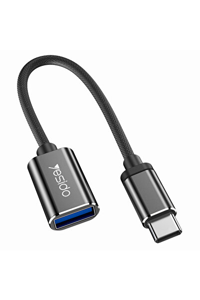 Yesido Adaptor cablu OTG (GS01) - Type-C la USB 2.0, Plug & Play - Negru, înc...
