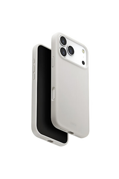 uniq Husa pentru iPhone 17 Pro, Lino MagClick™, protectie antisoc, gri