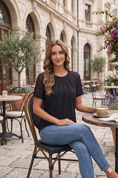 Modayakamoz Νέα σεζόν Γυναικεία κοντομάνικη μπλούζα με λαιμόκοψη ποδηλάτου κα...