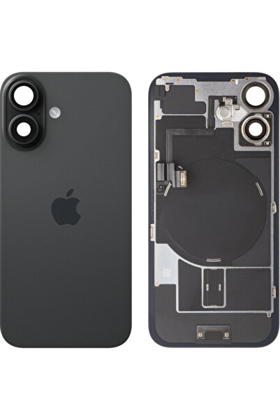 Apple Капак за батерия за iPhone 16, Черен, Суап