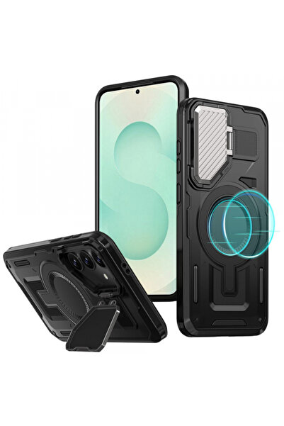 Techsuit MagSafe калъф за Samsung Galaxy S25+ S936, Techsuit, Camvault, Черен