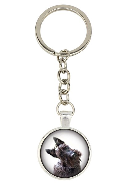 Art - Dog Scottish terrier, Aberdeen Terrier - keychain with your photo, key ...