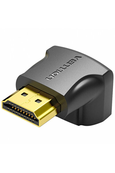 Vention Γωνιακός Προσαρμογέας Βίντεο, HDMI - HDMI, 4K, Μαύρο AINB0