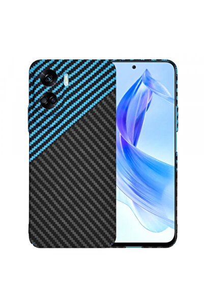 Techsuit Калъф за Honor 90 Lite, Techsuit, Карбонов фиброкалъф, Черно-син