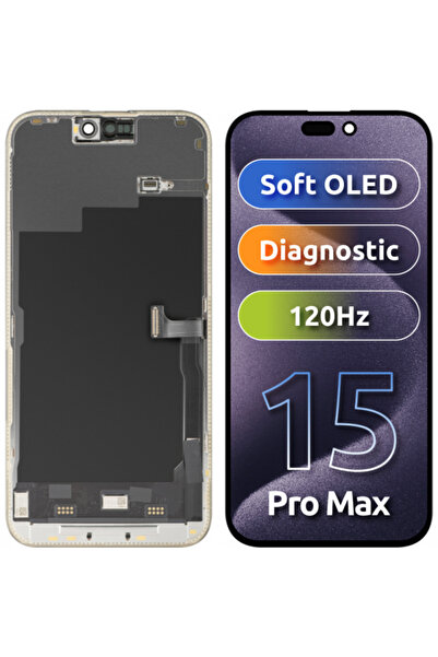 Mpelleconcept Display cu touchscreen MP compatibil cu Apple iPhone 15 Pro Max...