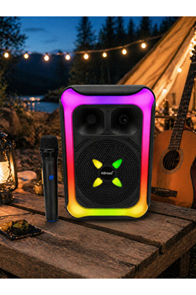 YANKI Torres KTS-2452 250W Karaoke Hoparlör Mikrofonlu | LED Işıklı Bluetooth...