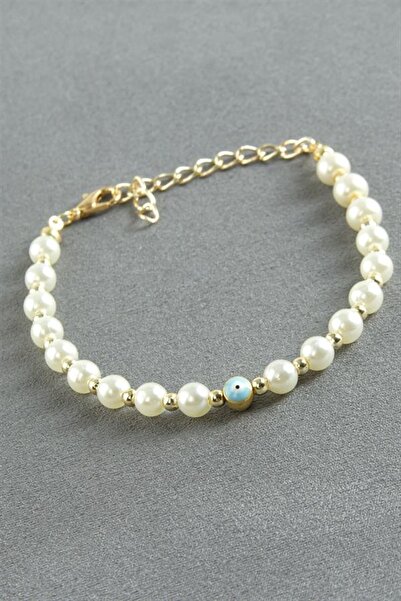 Generic Brand Nazar İnci Bracelet - White