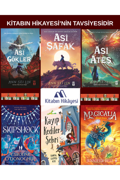 Genç Timaş Asi Ateş, Asi Gökler, Asi Şafak, Skipshock, Kayıp Kediler Şehri, M...