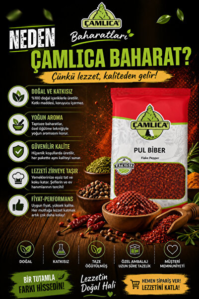 Çamlıca Baharat Pul Biber 5 Adet 50 Gr.