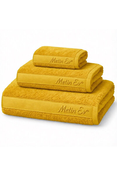 METİNEV Metin Ev ®   100% Cotton 3-Piece Towel Set – Bath + Face + Hand Towel...