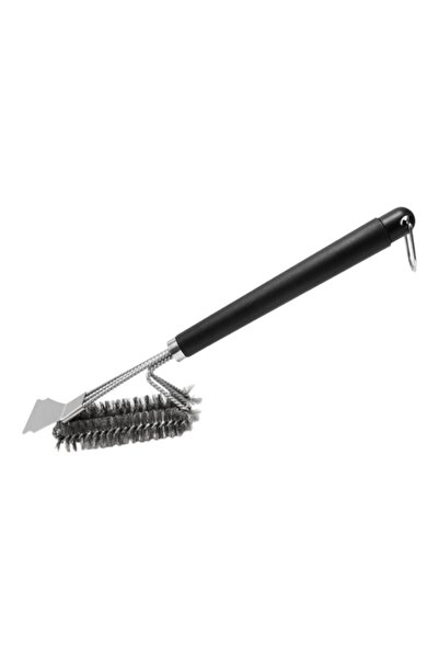 E-ANAMAG Βούρτσα ψησταριάς 3 σε 1, Ανοξείδωτο ατσάλι, Γκρι/Μαύρο