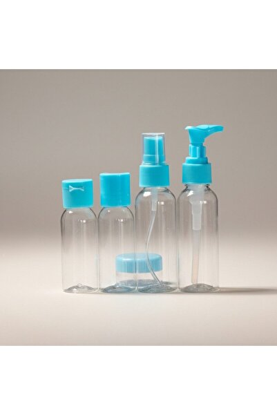 MIROE 5-Pack Travel Size Empty Bottle Set - Press and Spray Bottle Kit for Sh...