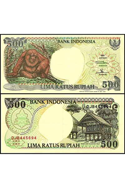 emir koleksiyon coin & paper collection Endonezya 1992 Yılı 500 Rupiah Kağıt ...