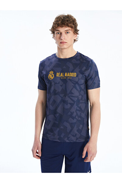 LC Waikiki Tricou de fan bărbătesc Real Madrid, cu imprimeu și guler rotund