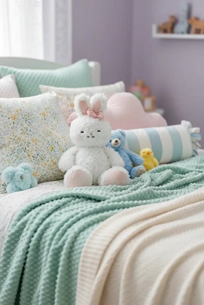 Miniso Lisanslı Tavşan Peluş Oyuncak 25 Cm – Yumuşacık Sarılmalık Sevimli Tas...