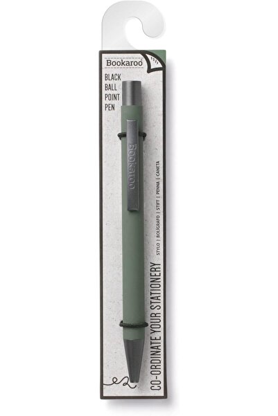 İF Boccaro Soft-Touch Pen, Elegant Color, Black Ink, Light Gray (FERN)