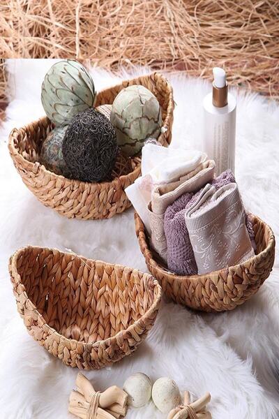 Generic Brand Kayık Bread Basket and Organizer Set of 3