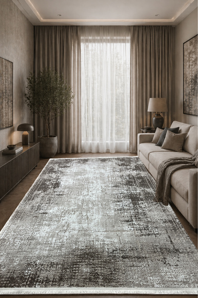 ünalcarpet 4m2 ve 6m2 Ebatlarında Antialerjik Modern Kalın Yumuşak Dokulu Sal...