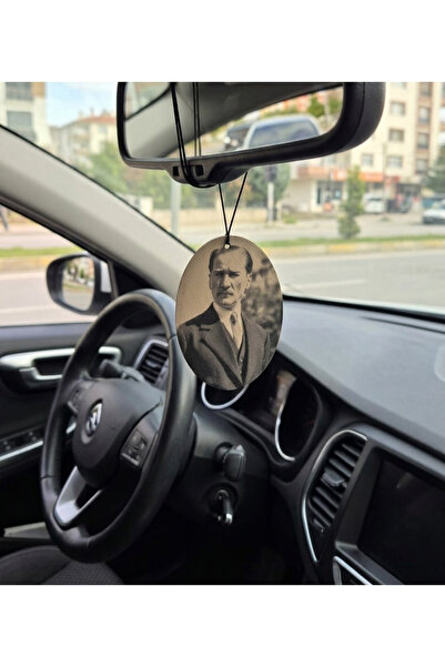 Kanem3D Mustafa Kemal Atatürk Temalı Dikiz Aynası Süsü - Çift Taraflı Baskı -...
