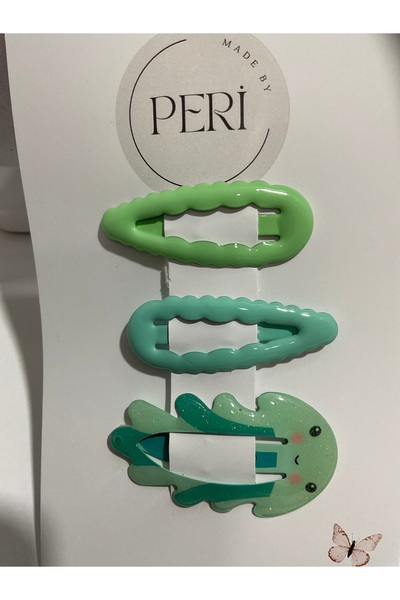 MADE BY PERİ Peri̇ 2-Pack Set of 6 Luxury Figured Side Clasp Set - Pastel Col...
