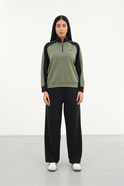 Shooter Sportswear أزرق داكن - طقم رياضي نسائي من نوع Modal من Çağla، جزء علو...