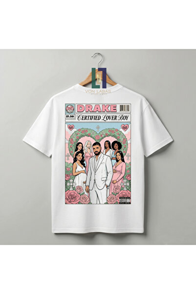 Grafftee Clothing تي شيرت دريك بتصميم خاص من القطن الفاخر للجنسين