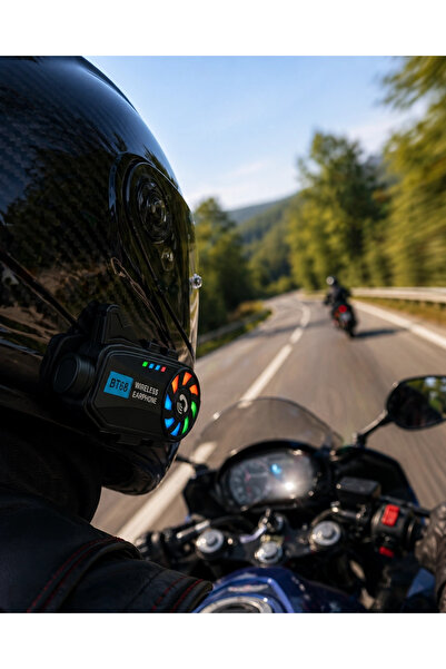 Genel Markalar Motosiklet Kask Kamera Sistemi Gece Görüş Destekli Bluetooth V...