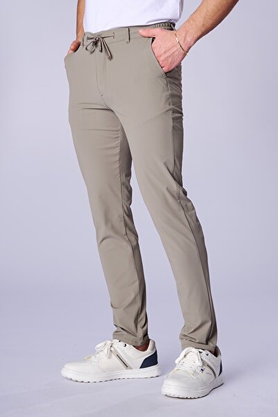Twister Jeans Erkek Beli Lastikli Düz Paça Belden Bağlamalı Yandan Cepli Likr...
