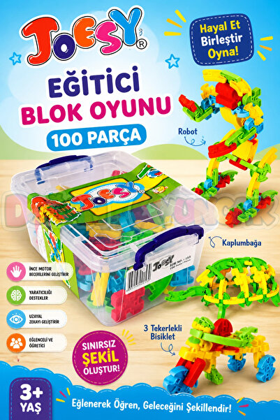 Doğan Oyuncak Dünyası لعبة جويسي التعليمية المكونة من 100 قطعة - مجموعة ألعاب...