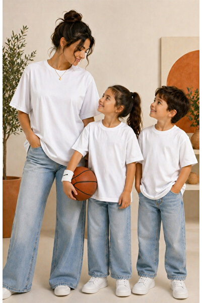 MiniHouse ΜΠΛΟΥΖΑΚΙ UNISEX ΓΙΑ ΜΑΜΑ ΚΑΙ ΜΠΑΜΠΑ ΚΑΙ ΠΑΙΔΙ, ΑΠΛΟ ΧΩΡΙΣ ΣΤΑΜΠΑ (...