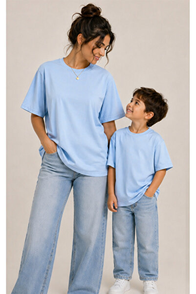 MiniHouse ΜΠΛΟΥΖΑΚΙ UNISEX ΓΙΑ ΜΑΜΑ ΚΑΙ ΜΠΑΜΠΑ ΚΑΙ ΠΑΙΔΙ, ΑΠΛΟ ΧΩΡΙΣ ΣΤΑΜΠΑ (...