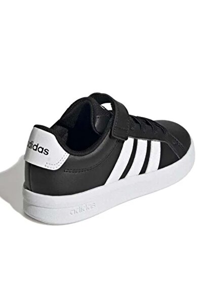 adidas Grand Court 3.0 El C HP3533 Ortopedik Çocuk Spor Ayakkabı SİYAH-BEYAZ